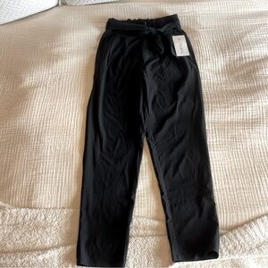 Athleta Brooklyn high rise, paperbag waist pant